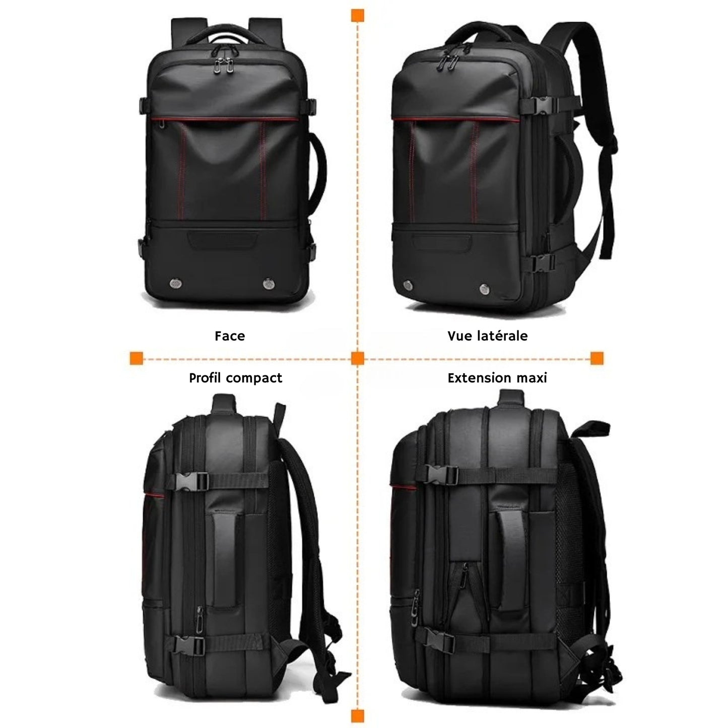 Nomair™ | Sac à Dos Cabine Intelligemment Compressible